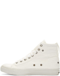 Мужские бежевые высокие кеды от Diesel