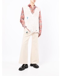 Мужские бежевые джинсы от Doublet