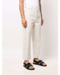 Мужские бежевые джинсы от Nanushka