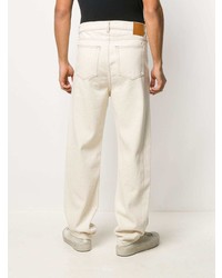 Мужские бежевые джинсы от Nanushka