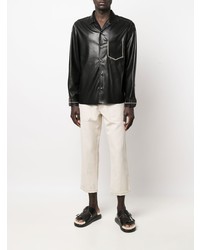 Мужские бежевые джинсы от Nanushka