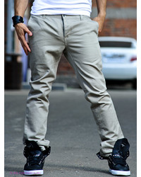 Мужские бежевые джинсы от KR3W
