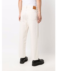 Мужские бежевые джинсы от Nanushka