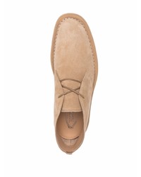 Бежевые замшевые ботинки дезерты от Tod's