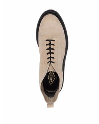 Бежевые замшевые ботинки дезерты от Adieu Paris