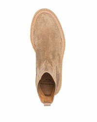 Мужские бежевые замшевые ботинки челси от Officine Creative