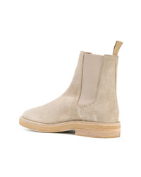 Мужские бежевые замшевые ботинки челси от Yeezy