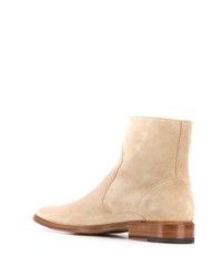 Мужские бежевые замшевые ботинки челси от Off-White