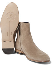 Мужские бежевые замшевые ботинки челси от Paul Smith