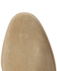 Мужские бежевые замшевые ботинки челси от Common Projects