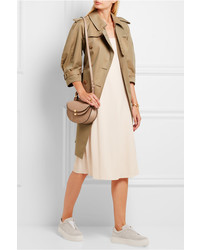 Женские бежевые замшевые кеды от Eytys