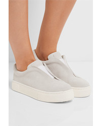 Женские бежевые замшевые кеды от Eytys