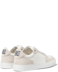 Мужские бежевые замшевые кеды от Ami