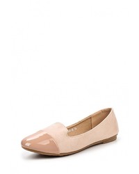 Женские бежевые замшевые лоферы от Diamantique