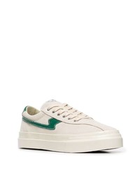 Мужские бежевые замшевые низкие кеды от Stepney Workers Club