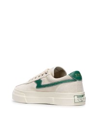 Мужские бежевые замшевые низкие кеды от Stepney Workers Club