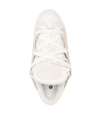 Мужские бежевые замшевые низкие кеды от Paura