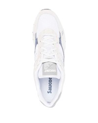 Мужские бежевые замшевые низкие кеды от Saucony