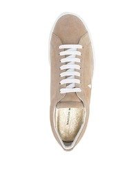 Мужские бежевые замшевые низкие кеды от Madison.Maison