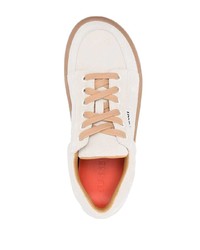 Мужские бежевые замшевые низкие кеды от Sunnei