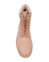 Мужские бежевые замшевые рабочие ботинки от Hender Scheme