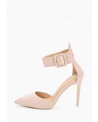 Бежевые замшевые туфли от Barbara Barbieri