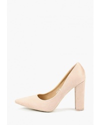 Бежевые замшевые туфли от Fiori&Spine