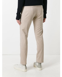 Мужские бежевые зауженные джинсы от Incotex