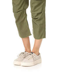 Женские бежевые кеды от Tretorn