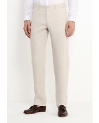 Мужские бежевые классические брюки от Berkytt