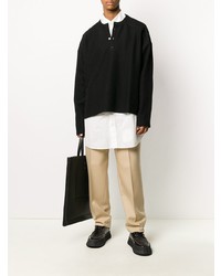 Мужские бежевые классические брюки от Jil Sander