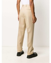 Мужские бежевые классические брюки от Jil Sander