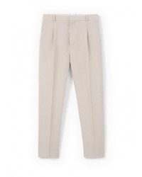 Женские бежевые классические брюки