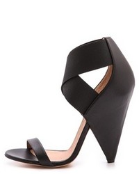 Бежевые кожаные босоножки на каблуке от IRO