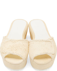 Женские бежевые кожаные босоножки от Amélie Pichard