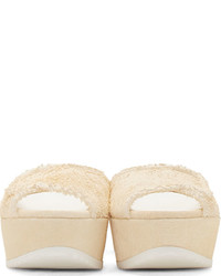 Женские бежевые кожаные босоножки от Amélie Pichard