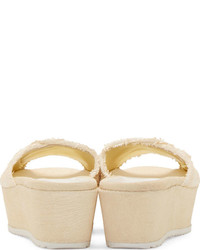 Женские бежевые кожаные босоножки от Amélie Pichard