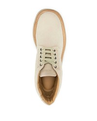 Бежевые кожаные ботинки дезерты от Jacquemus