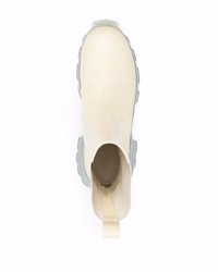 Мужские бежевые кожаные ботинки челси от Rick Owens