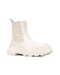 Мужские бежевые кожаные ботинки челси от Rick Owens