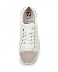 Женские бежевые кожаные кеды от Keddo