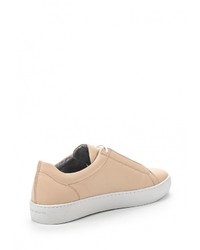 Женские бежевые кожаные кеды от Vagabond