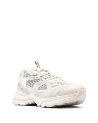 Мужские бежевые кожаные кроссовки от Axel Arigato