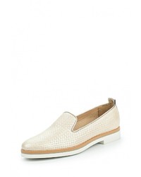 Женские бежевые кожаные лоферы от Geox