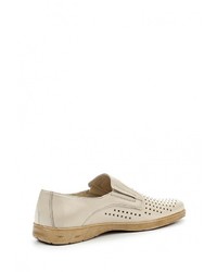 Мужские бежевые кожаные лоферы от Salamander