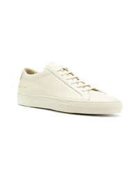 Мужские бежевые кожаные низкие кеды от Common Projects