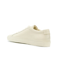 Мужские бежевые кожаные низкие кеды от Common Projects