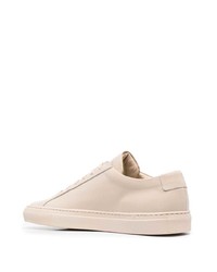 Мужские бежевые кожаные низкие кеды от Common Projects