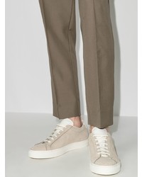 Мужские бежевые кожаные низкие кеды от Common Projects