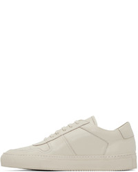 Мужские бежевые кожаные низкие кеды от Common Projects